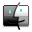 Finder Black Icon 32x32 png